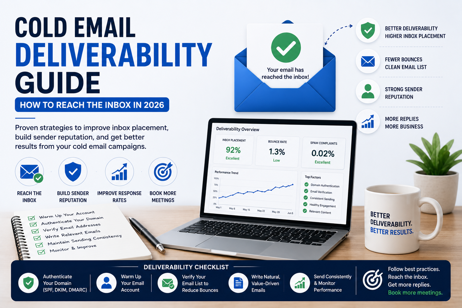Cold Email Deliverability Guide: How to Reach the Inbox in 2026